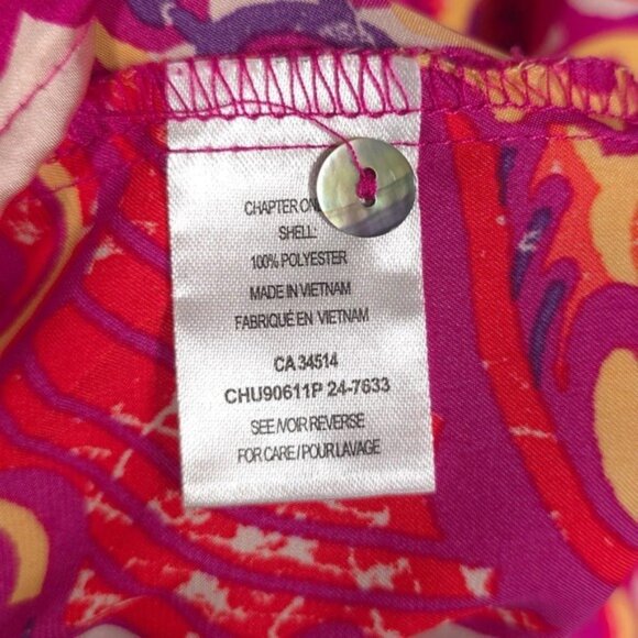 HAVER LONDON Paisley‎ Floral Button Down Size XL/TG Shirt LS 2 Ways Untied Tied - Picture 9 of 10